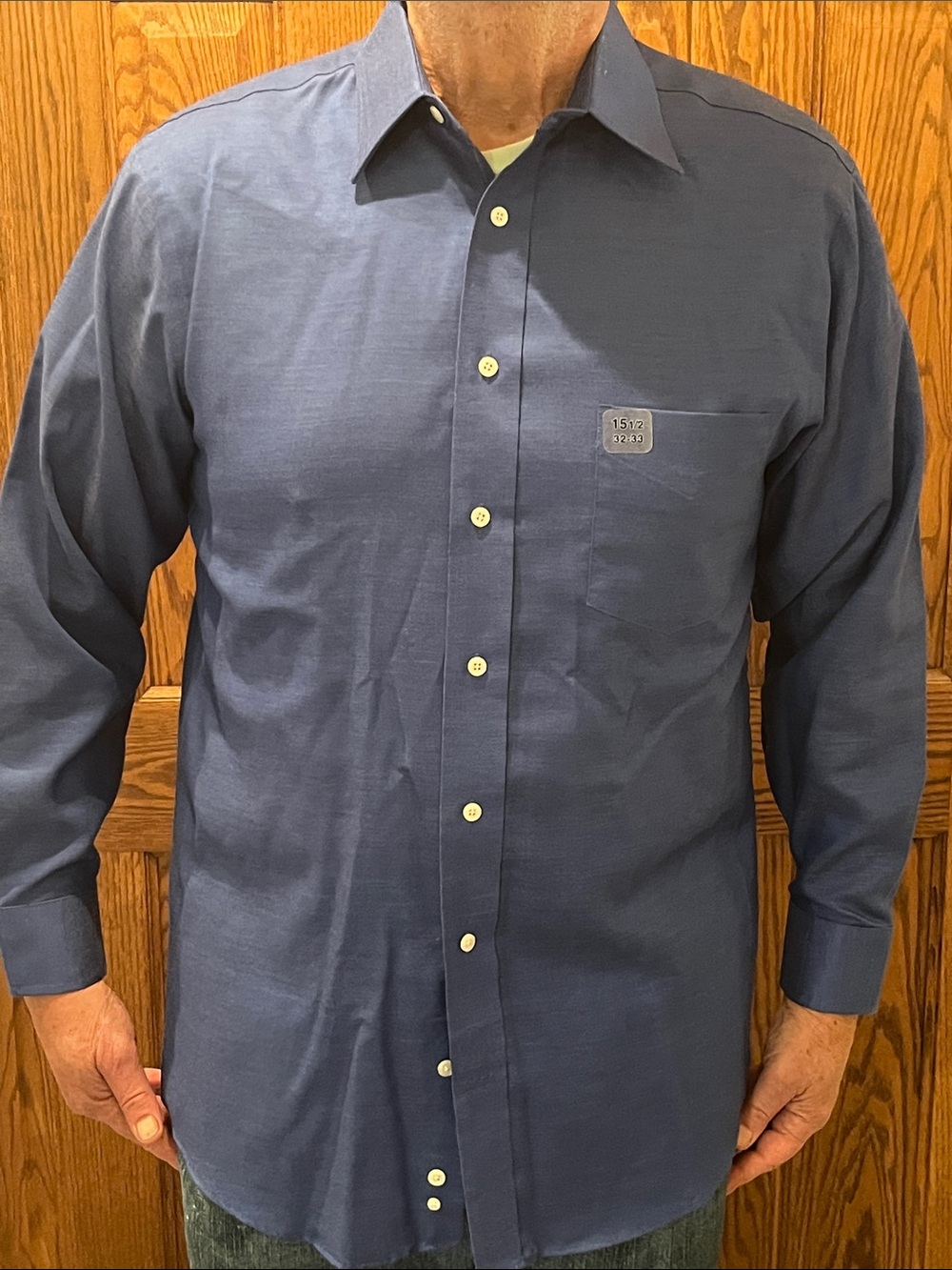 NWOT Stafford dress or casual button down shirt 15.5, 32-33